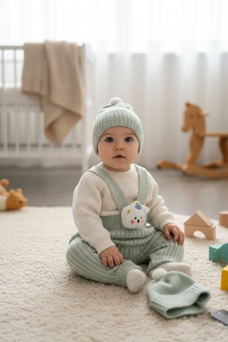 طقم أناقة الدب التركواز