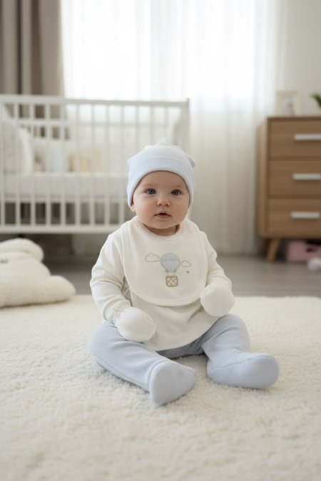 طقم خمس قطع ازرق