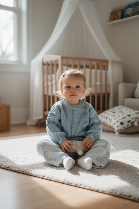 طقم سماوي شتوي ناعم