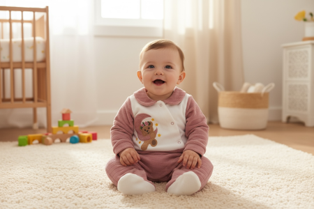 تبان وردي بياقة بيضاء