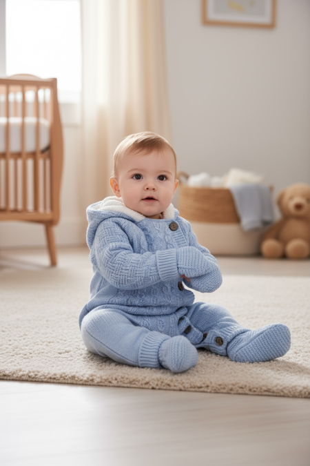 طقم تبان تريكو أزرق سماوي