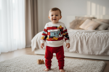 طقم باللون الكرزي المرح