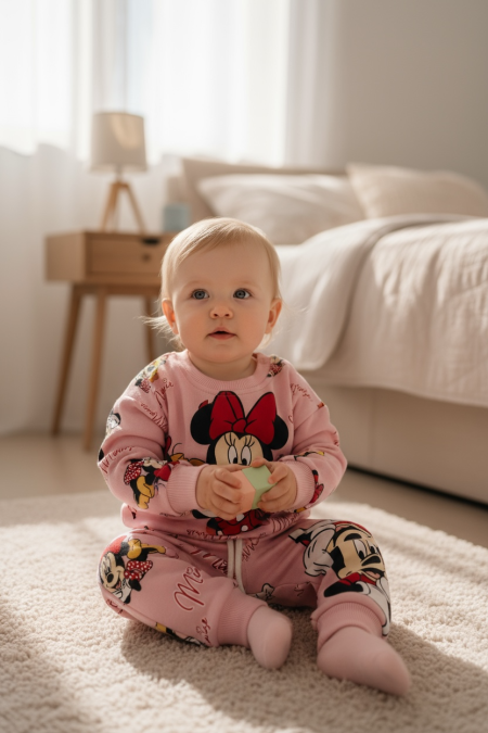 طقم باللون الزهري المرح