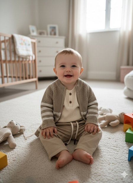 طقم باللون الرمادي الأنيق