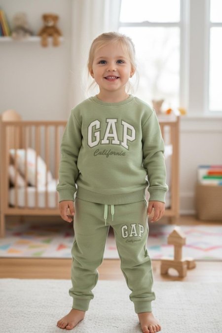 طقم باللون الفستقي الناعم