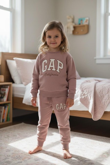 طقم باللون الزهري الناعم