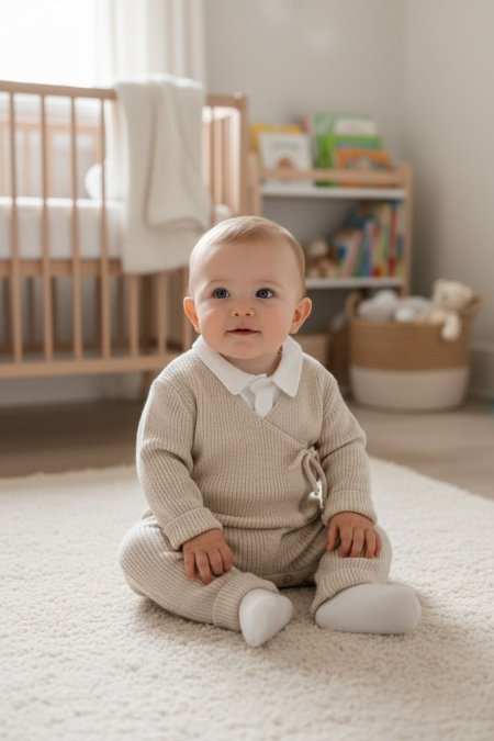 تبان التريكو باللون البيج الهادئ