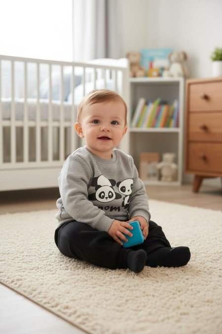 طقم الباندا السعيدة