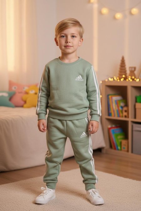 طقم باللون الاخضر