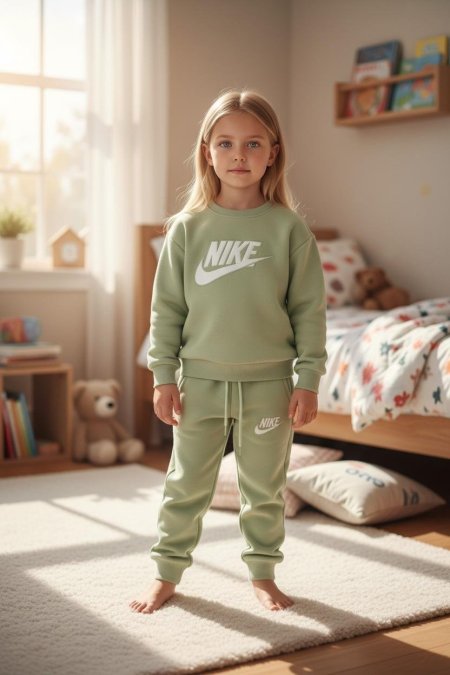 طقم باللون الاخضر البارد