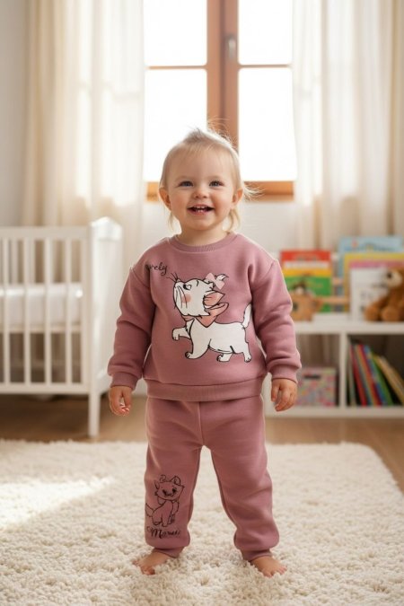 طقم باللون العنابي