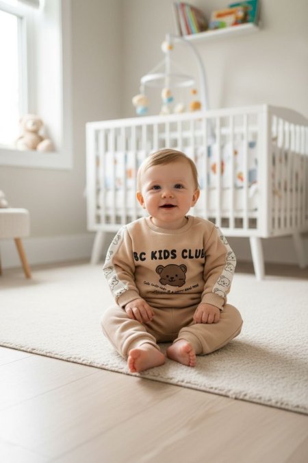 طقم نادي المرح باللون البيج